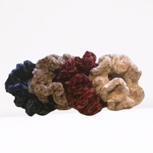 Handmade Crochet Velvet Hair Scrunchies